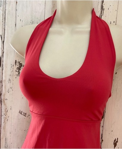 Patagonia Morning Glory Afterglow Size Small Womans Coral Pink Halter Dress EUC - Picture 5 of 9