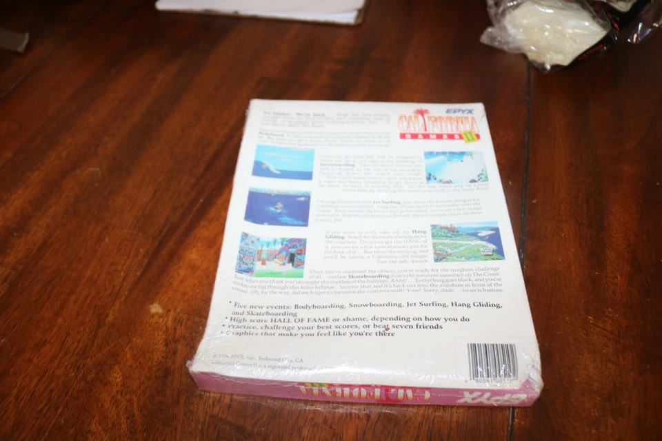 Nuevo de Lote Antiguo Precintado Epyx Juego de Computadora California Games II 1990 Amiga 512K Foto 4 de 4