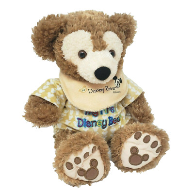 MY FIRST DISNEY BEAR PRE DUFFY HIDDEN MICKEY STUFFED ANIMAL PLUSH TOY BIB & PJ'S