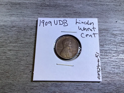 1909 VDB Lincoln Wheat Penny Small Cent in Very Fine Condition 010424 51i