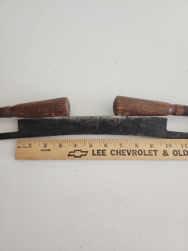 Vintage PS&W Co. No. 1 Extra Folding Draw Knife 10” Blade Wooden Handles - Picture 13 of 13