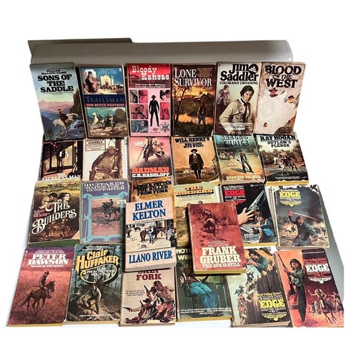 Western Book Novels Lot of 26 books George G. Gilman, Ray Hogan, William Hopson