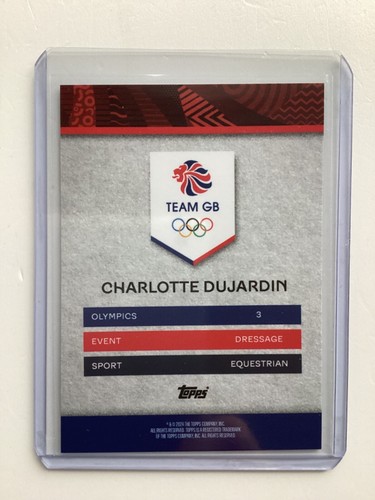 TOPPS TEAM GB 2024 CHARLOTTE DUJARDIN PARALELO 04/10 - Imagen 2 de 2