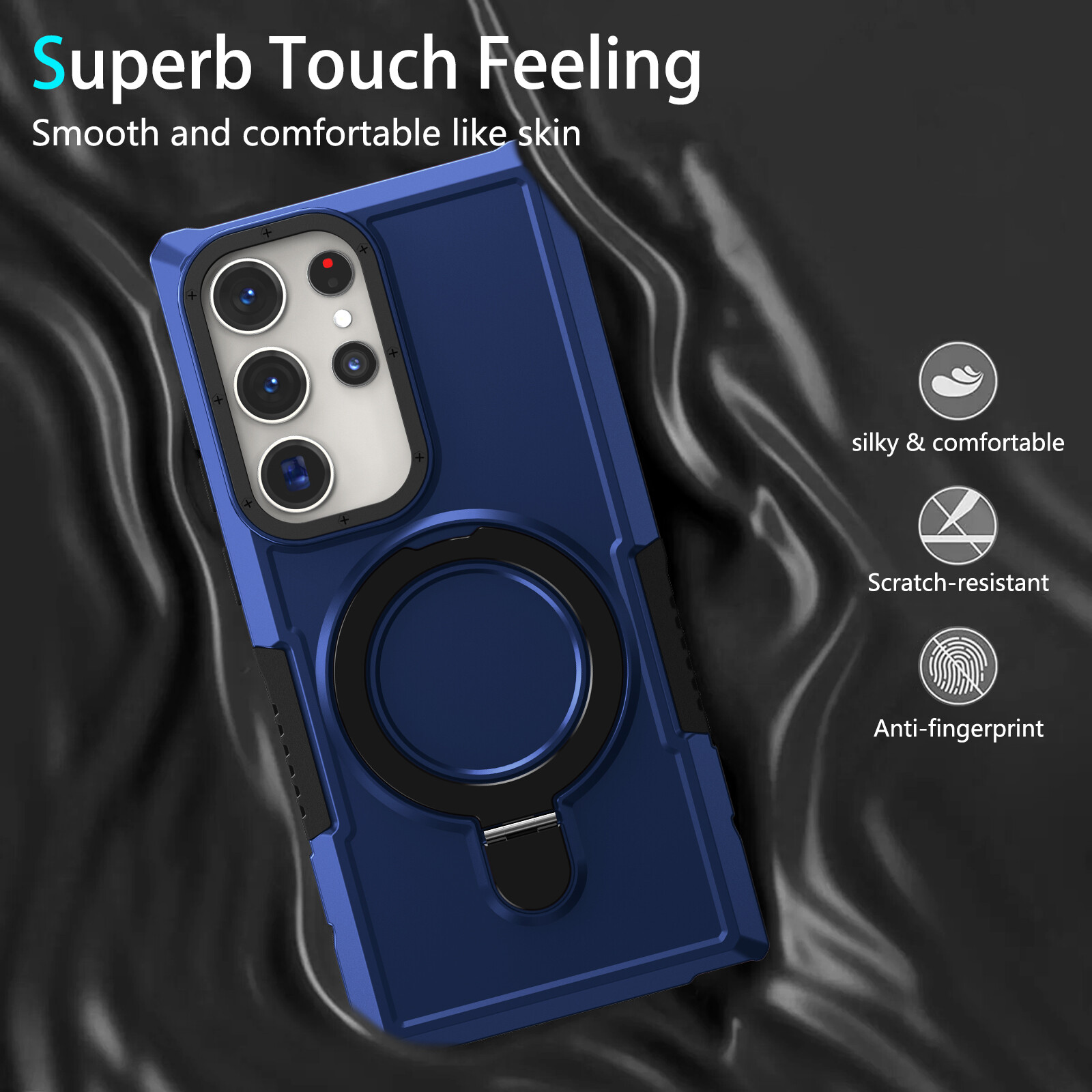 Shockproof Ring Stand Case For Samsung S23 UItra Note 20 M32