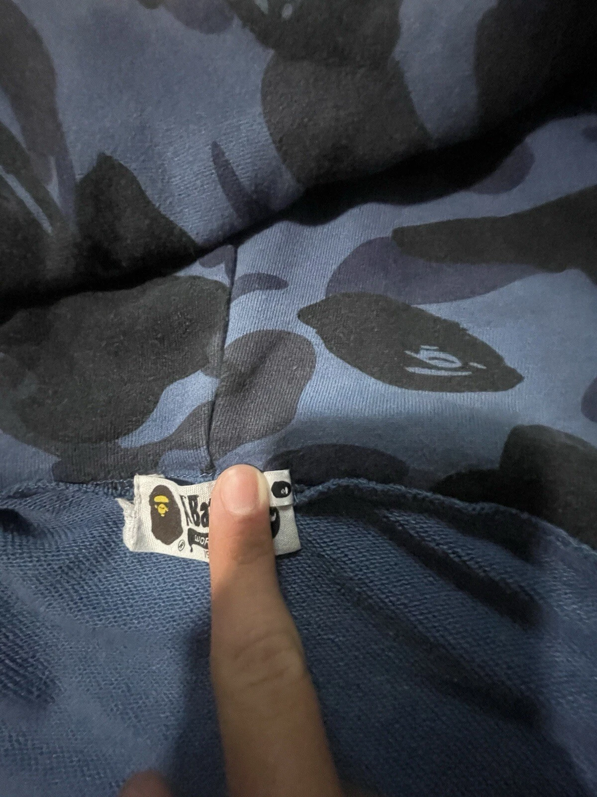 A BATHING APE (BAPE) scimmia da bagno full zip taglia XXL
