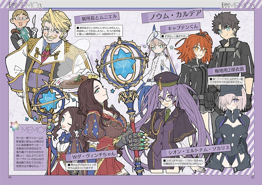 Fate/GO MEMO 3 Wada Arco Fate/Grand Order Art Book FGO A4/32P C95