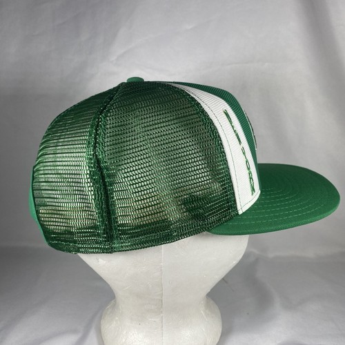 Vintage 80s NEW YORK JETS by AJD Lucky Stripes Mesh Snapback Cap Hat NFL USA - Picture 4 of 8