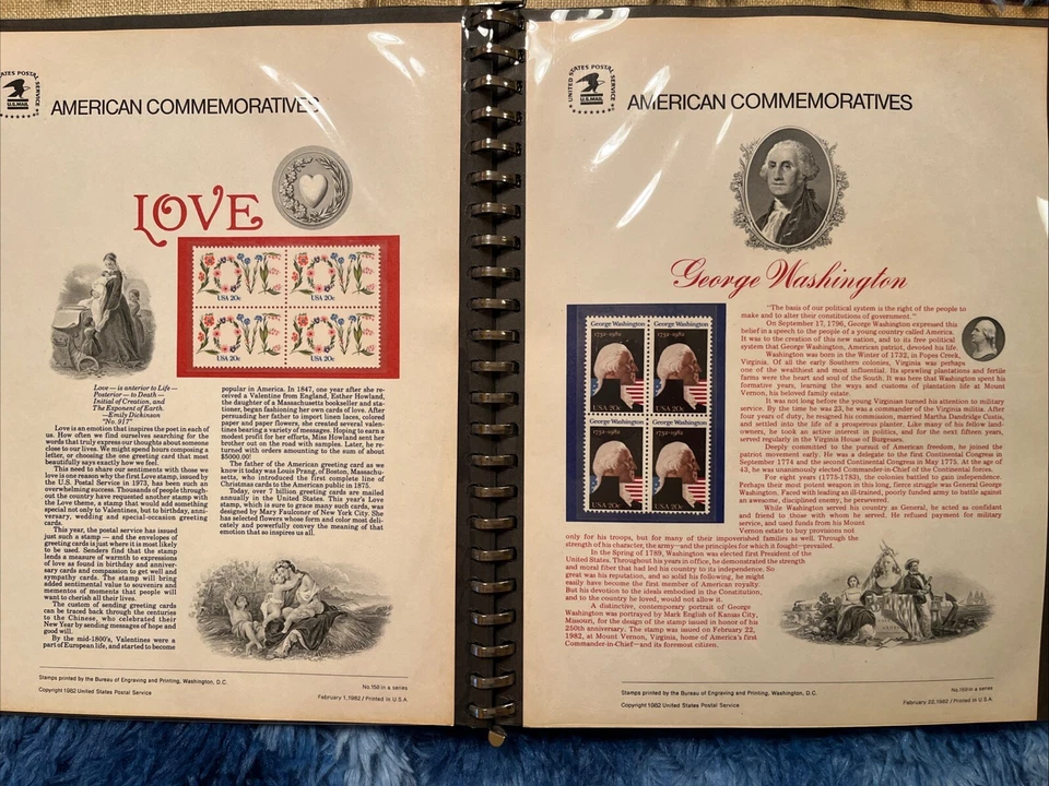 American Commemorative Collection Binder with 39 Panels, 1982-1983 - Image 2 of 4