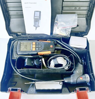 Testo 310 Flue Gas Analyzer 0563-3100 O2 CO CO2 Press Temp Combustion Efficiency