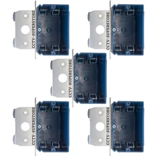 5 Pack 1-Gang ETL New Work Switch/Outlet Box Adjustable Bracket 21 Cu In Plastic