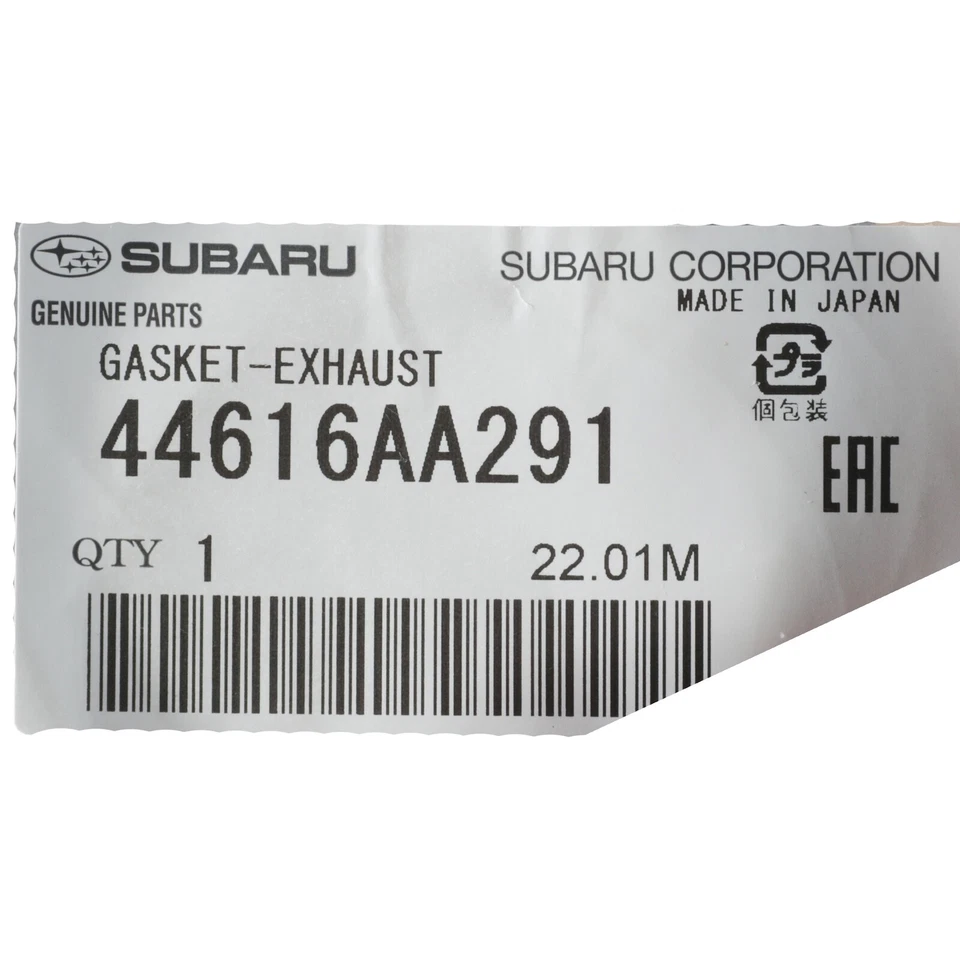 Junta colector tubo de escape delantero original Subaru 1990-2021 44616AA291 Foto 2 de 4