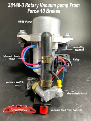 Electric Rotary Vacuum pump 12 V - Brake Booster Vacuum Pump - ''Plug and Play''