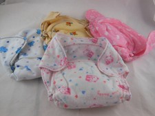 Flannel Diapers fitted for newborn baby no hook and loop set of 4
