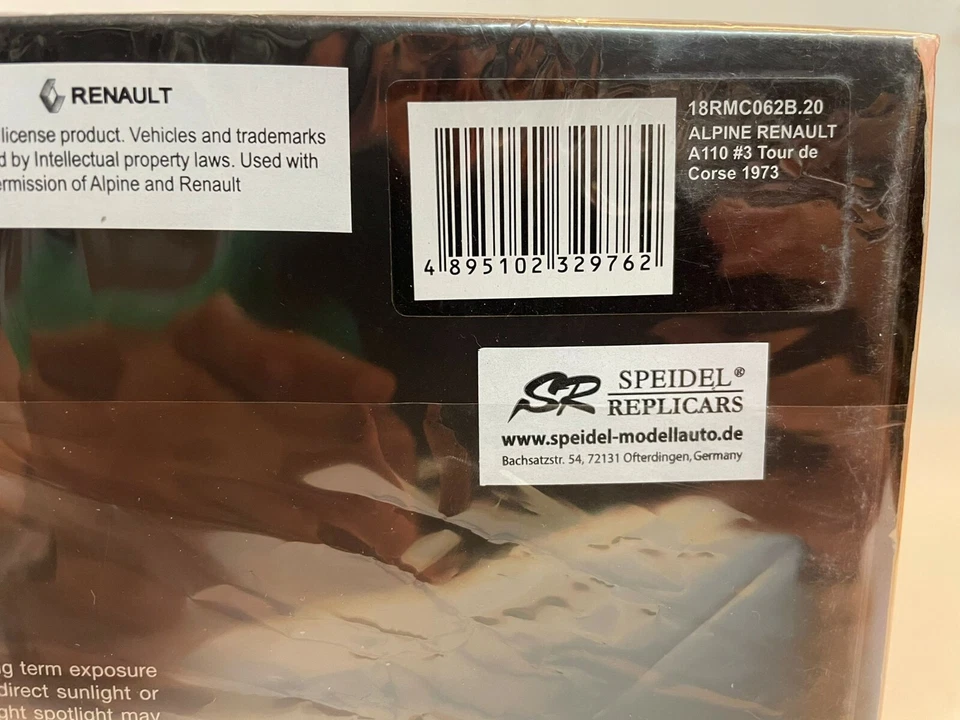 Ixo Alpine Renault A110 #3 Darniche Tour de Corse Rally 1973 1/18 18RMC062B - Immagine 3 di 3