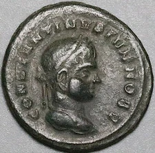 320 Constantine II AE3 Roman Empire Vot X Siscia Mint VF (24122205R)