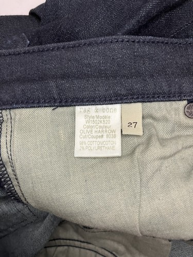 Rag and Bone Womens Jeans 30x32 Skinny Straight Fit Blue Made in USA - Picture 6 of 10