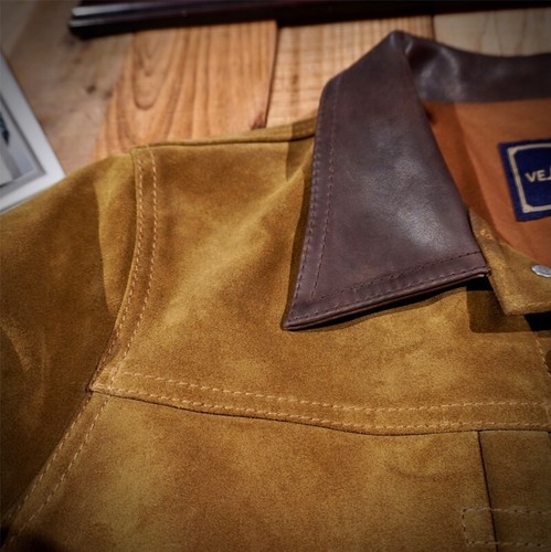 Giacca Biker Stile RRL - Vintage Distintiva Patina Non RRL. - Foto 13 di 21