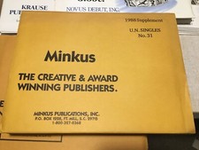 New Minkus United Nations Singles Stamp Album Supplement Pages- #31 - 1988