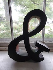 Metal Hanging Wall Art " " Sign "AND" Letter Symbol 14"