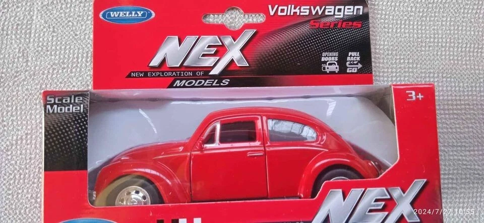 Modellino auto maggiolino rosso - Immagine 2 di 4