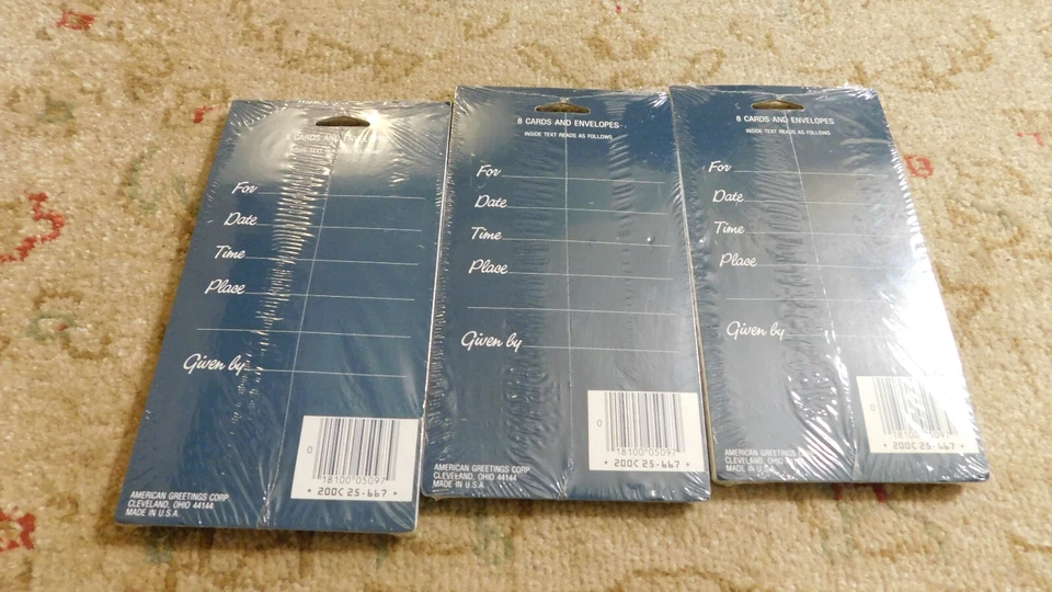 Vtg Lot AMERICAN GREETINGS It's A Graduation INVITATION PARTY CARDS 3 packs of 8 - Image 3 of 3