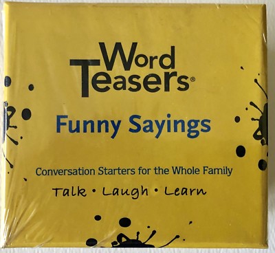 WordTeasers Word Teasers Cards Funny Sayings Conversation Starter Family Game