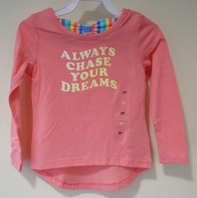 NWT Epic Threads Always Chase Your Dreams Top Girl's Size 6