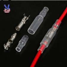 Female Male Bullet Connector Wire Crimp Terminal 4.0mm Insulated Cover 50-250Set