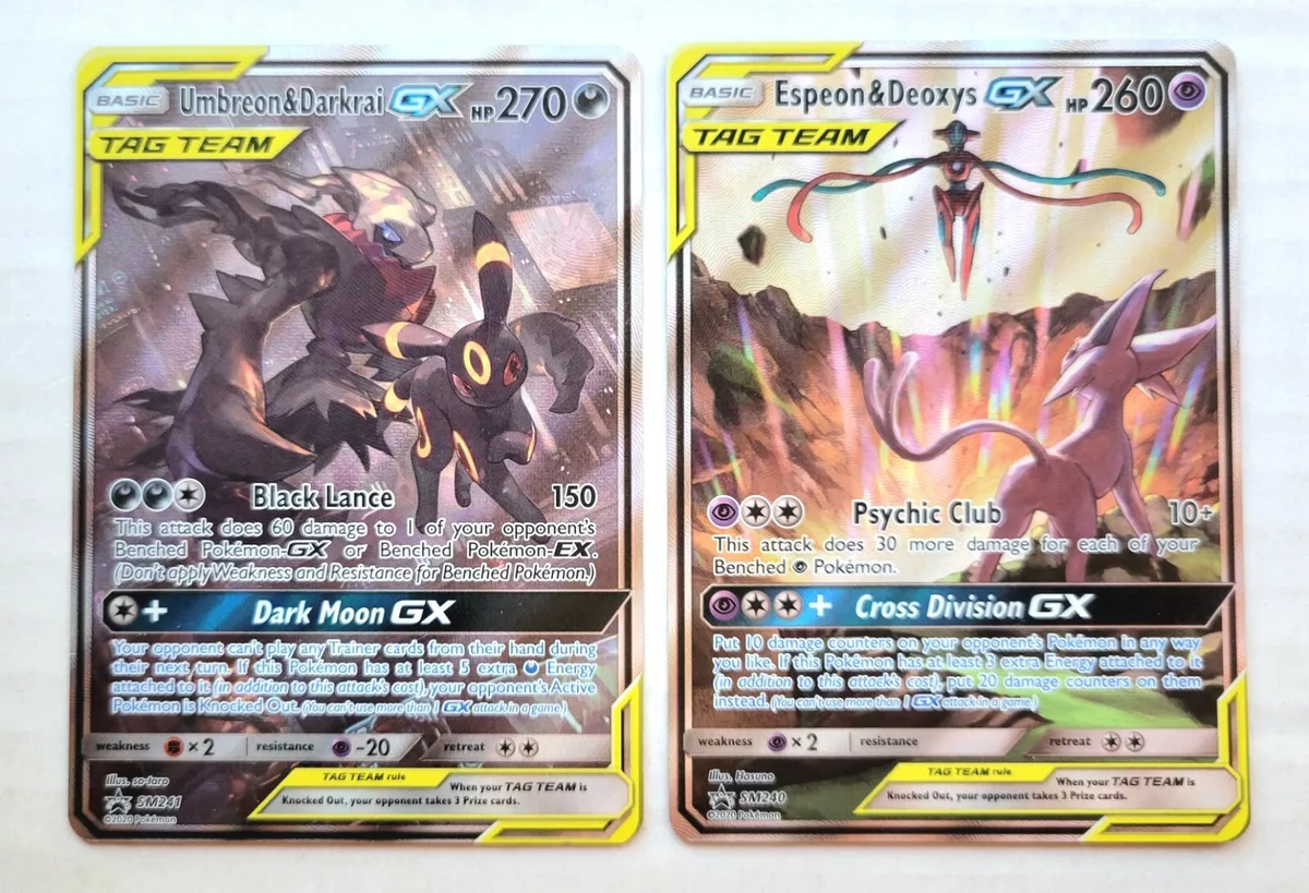 Japanese Pokemon Sun & Moon Deoxys & Espeon and Darkrai & Umbreon