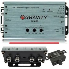 Gravity DBE 2 Channel Line-Output Converter W/ Digital Bass Enchancer Epicenter 
