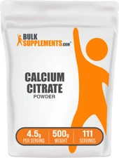 BulkSupplements Calcium Citrate Powder - 1g per Serving