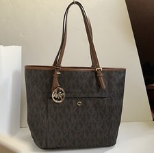 Michael Kors Signature Leather Shoulder Handbag