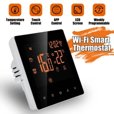 WiFi Smart Programmable Thermostat Temperature Controller App Control LCD Touch
