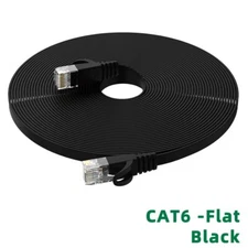 CAT6 Flat Ethernet leads LAN Network jumper RJ45 for PS4/Xbox TV outdoor