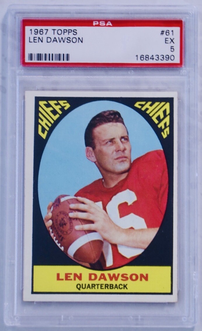 1967 Topps Len Dawson #61 PSA 5 Excellent Kansas City Chiefs