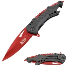 8" DARK FANTASY BLADES EDC FOLDING POCKET KNIFE w/ POCKET CLIP & BOTTLE OPENER