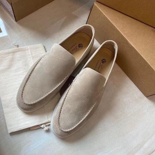 Classic Suede Slip-On Flat Casual Shoes Lazy Loafers Men's Shoes - Picture 6 of 22