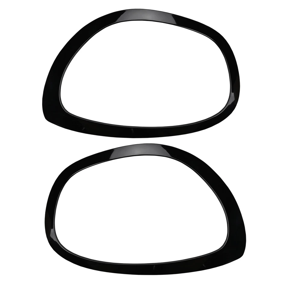 Headlight Bezel Rings Trim Gloss Black For Mini Cooper Countryman F60 2017-2021 Foto 3 de 4