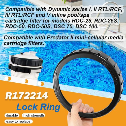 For Pentair Rainbow Inline Chlorinator HC Lock Ring 172214 R172214 - Picture 2 of 9