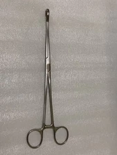 Jarit 116-107 Foerster Sponge Holding Forcep, Satin Finish, 9-1/2in, Straight S