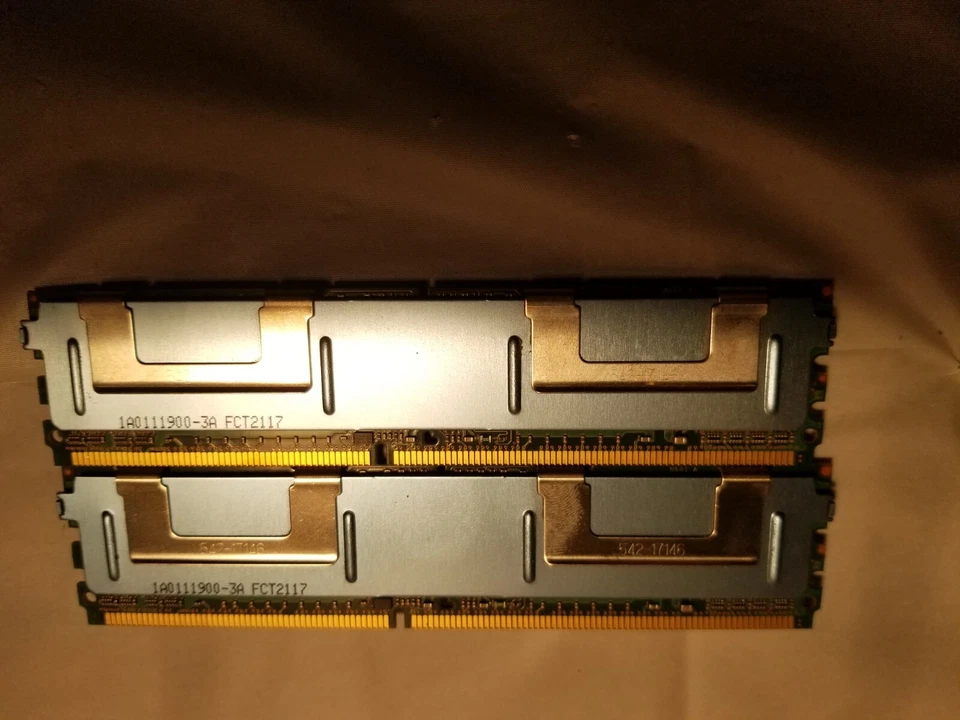 2 Crucial 2GB CT25672AF667 Memory Modules from Dell PowerEdge 1950 - 4GB total  - Image 2 of 2