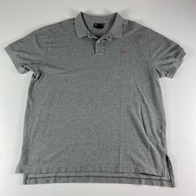 Vintage Polo Jeans Co Shirt Mens XL Grey Short Sleeve Cotton Polo Ralph  Lauren