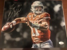 Sam Ehlinger signed Texas Longhorns 11x14