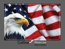 Bald Eagle Sticker America Waterproof USA American Flag Gift NEW
