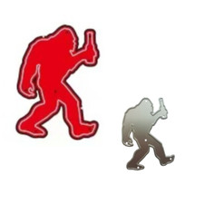 Bigfoot Sasquatch Holding Bottle Drinking Metal Cutting Dies Card Making Craft
