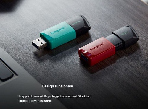 Kingston Exodia M 64GB 128GB 256GB DTXM Drive Flash Chiavette USB 3.2 Gen 1 IT - Photo 2/10