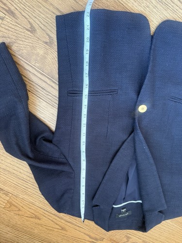 Ann Taylor Blazer Womens 4 Navy Blue Casual - Picture 6 of 7