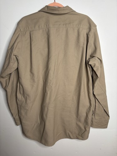 Bulwark FR Shirt Button Down IQ Series Shirt CAT2 9.0 ATPV 2112 LARGE-LN Beige - Picture 7 of 7