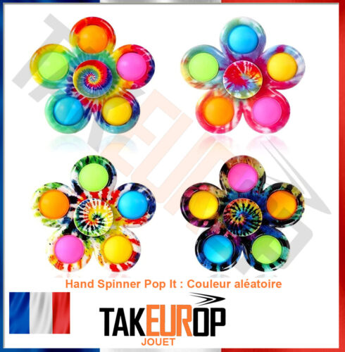 Hand Spinner Pop Push it Bubble Fidget Toys jeu anti-stress jouet à bulles  - Photo 1/3