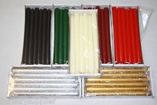 Box of 12 High Quality Tapered Dinner Bistro Style Church Candles 230mm x 23mm 